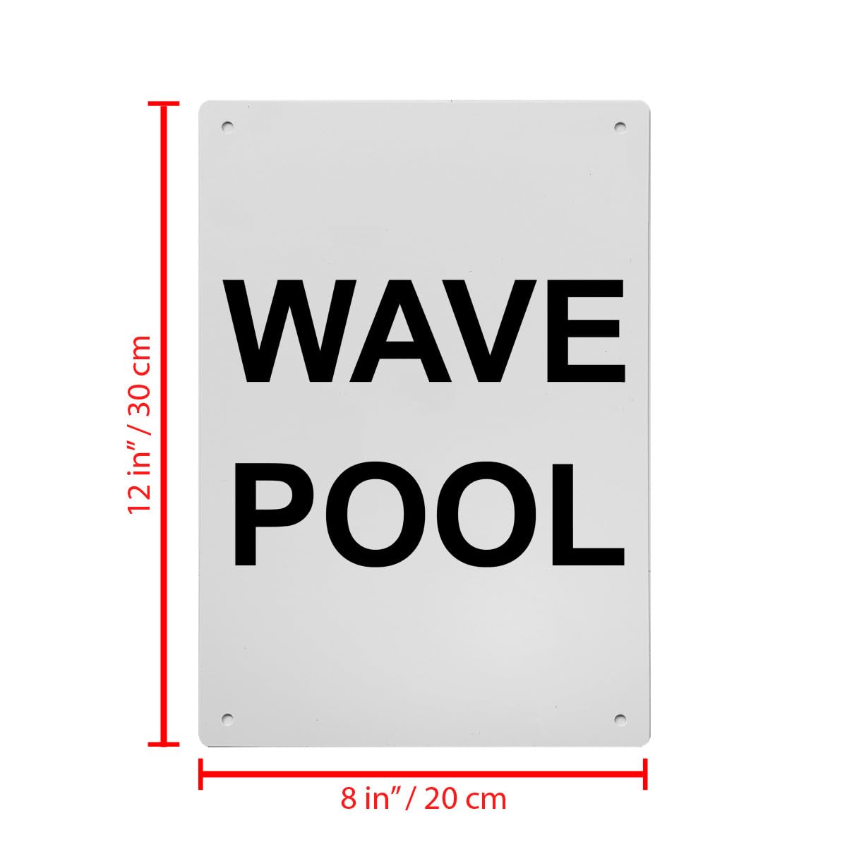 Wave Pool Sign, 8.5 x 11 in
