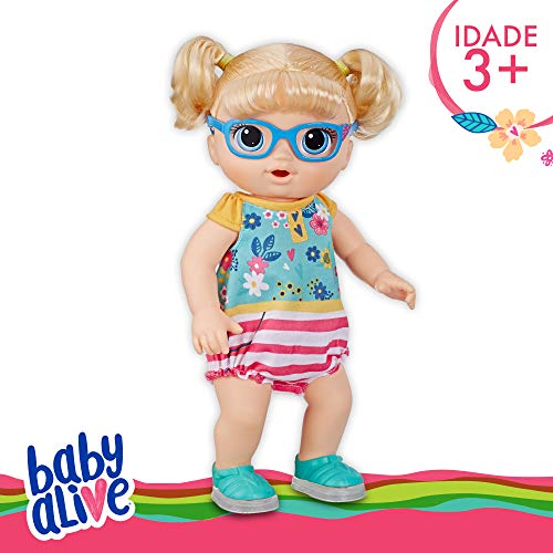 Boneca Baby Alive Bebê Passos E Sorrisos Loira - E5247 - Hasbro Baby Alive Boneca Baby Alive Bebê Pa