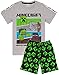 Minecraft Pyjamas Boys 4 Options de Design Enfants Top Shorts Gamer PJS 11-12 Ans