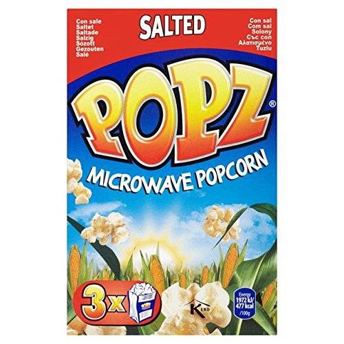 PopzdqWp|bvR[́A3×90OЂ (x 4) - Popz Microwave Popcorn Salted 3 x 90g (Pack of 4) [sAi]