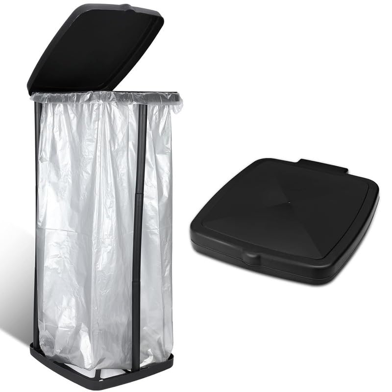 Vroxy Portable Foldable Trash Bag Holder – Expandable Garbage Bag Stand for Kitchen, Camping, Outdoor Cooking & Picnics – Space-Saving Waste Organizer Rack(1Pcs)