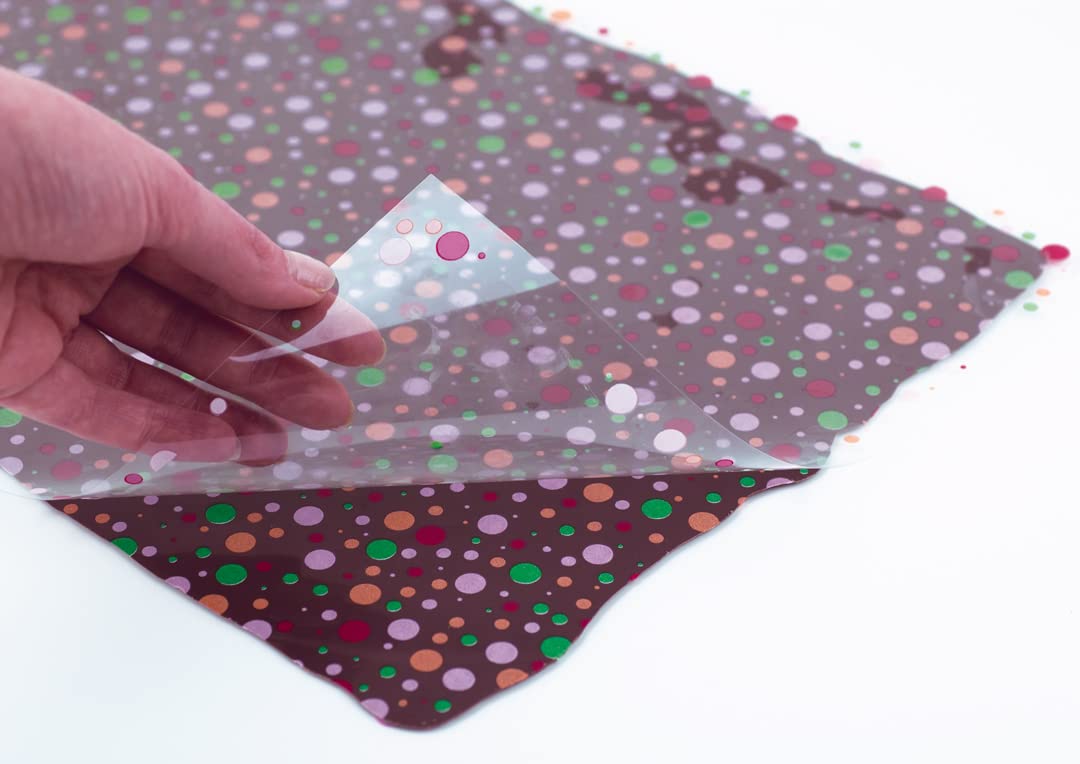 BRAMA CARTUCHOS Papel Chocotransfer A4 240g - 25 Hojas, Transferencia en Chocolate, Hojas con Manteca de Cacao Real