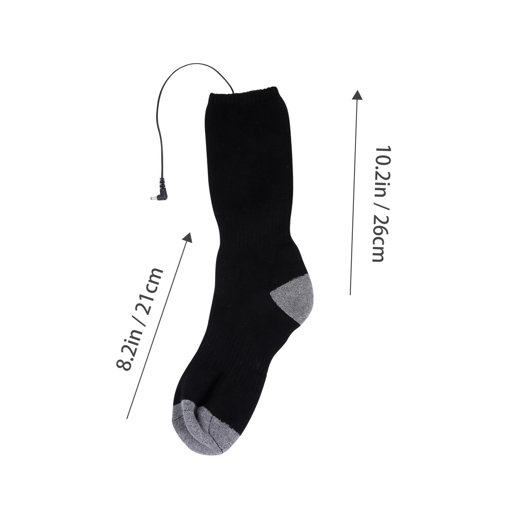 Alasum Calcetines Calefactables para Invierno Batería Recargable USB, Material Poliéster, Diseño Portátil y Transpirable, Ideales para Viajar y Mantener Pies Calientes