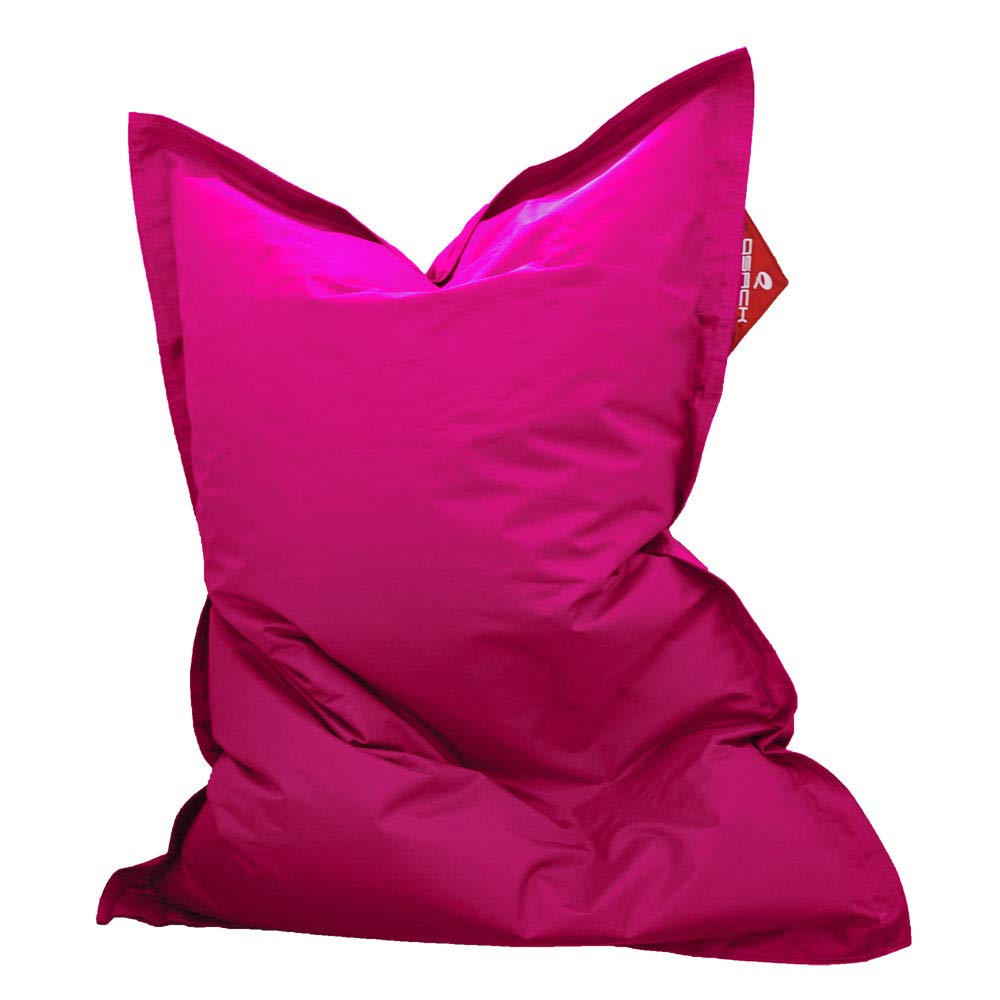 Pouf d'extérieur pour enfant, avec sac intérieur et rembourrage de qualité allemande, 100 x 140 cm, rose