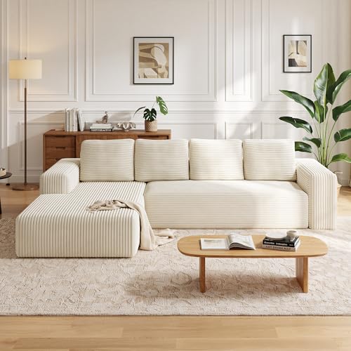 Wumagin Sofá Esquinero Modular en L, Sofa 4 Plazas con función Cama...