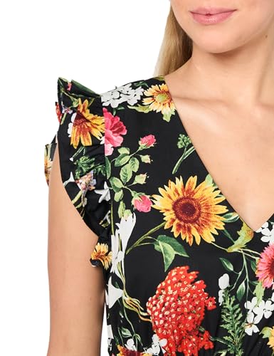 Image of Anne Klein Womens Drawstring Waist Maxi with Ruffle SLVS