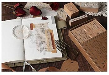 アンティーク風 スタンプ セット  ハンコ  スクラップブッキング ハンドメイド 230☆アンティーク調ラベルスタンプA コラージュやスクラップ