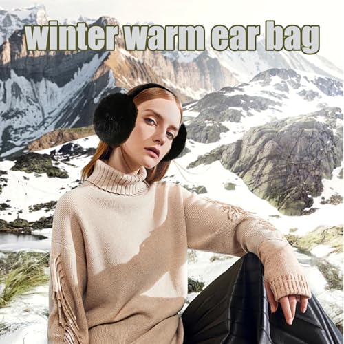 ear muffs for winter women men faux fur earmuffs fluffy ear warmers foldable ear warmer earmuffs