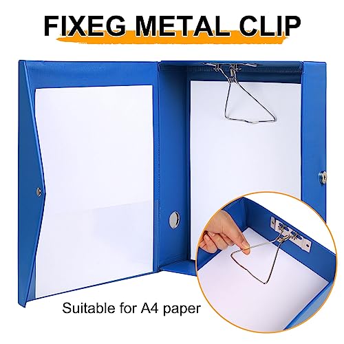 Le Papillion Jewelry Storage File Boxes 2 Pack,A4 Archives Cases With Magnetic Closure Lids,File Boxes For Hanging Files With Lid,Plastic File Boxes With Lids,Height 68Mm Blue Archive #TOP3