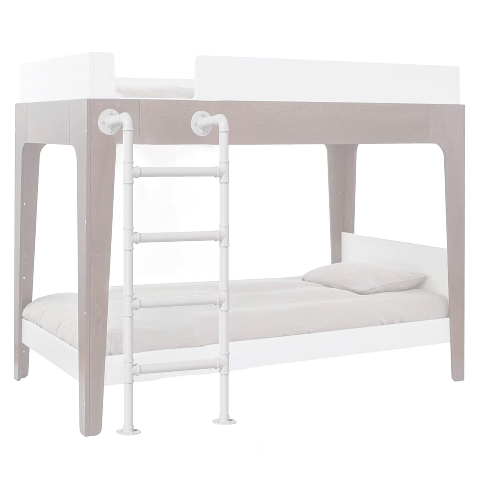 Wall Mounted Ladder, Wall Mounted Wrought Iron Loft Ladder for Bunk Bed, 100-300 cm(185cm/73in)