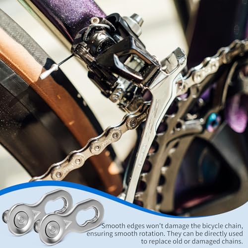 Kettenschloss Fahrradkette 6/7/8 Fach für Shimano - 10 Paar Fahrradkettenglied Fahrradketten 6/7/8-Fach für Shimano Quick Link, Geschwindigkeit Kettenverschluss für Wartung und Austausch im Alltag
