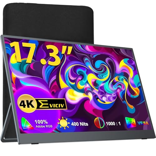 Amazon.co.jp: 17.3インチ 4K 自立型 モバイルモニター 保護ケース付き