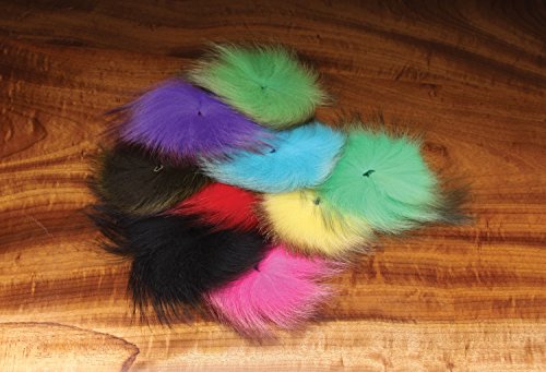 Hareline Fly Tying Arctic Fox Tail Hair – Soft Natural Fur Hair for Streamers, Steelhead & Salmon Flies