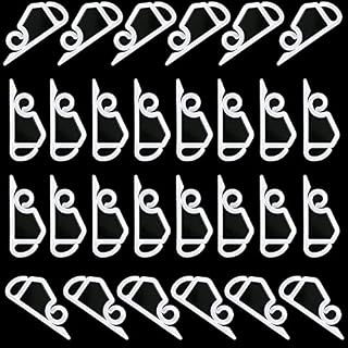 QISF 50 Pcs Gutter Hanging Hooks | Gutter Hooks | Plastic Outdoor Lights Hooks Clips | Christmas Light Clips | for Decoration Outside Lights Hanging | Securing Lights to Guttering