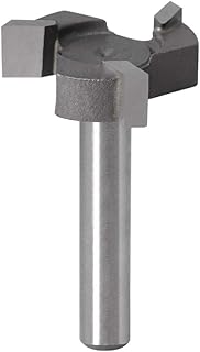 Saiper 1/4 Inch Shank CNC Spoilboard Surfacing Router Bit Carbide Tipped Planing Bit 1" Cutting Diameter Woodworking Carving Cutting Tool