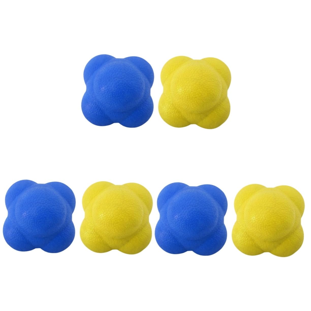 Toyvian Reaction Reflex Ball Agility Training Ball for Exercise Fitness Hand-Eye Coordination Speed & Agility Training with Unique Six-Sided Bounce Design