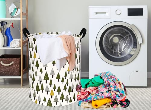 Image of Round Laundry Basket Storage Bins Nursery Hamper Gift Baskets for Home,Office,Home Decor