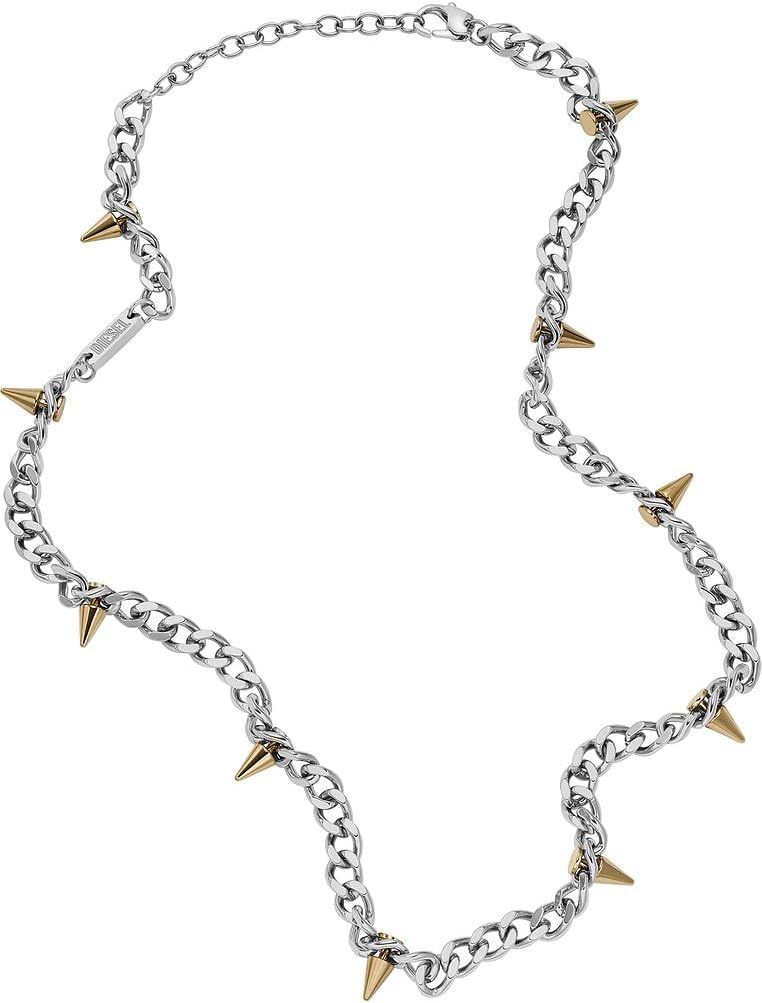 Diesel Men's Stainless Steel with lobster clasp closure necklace