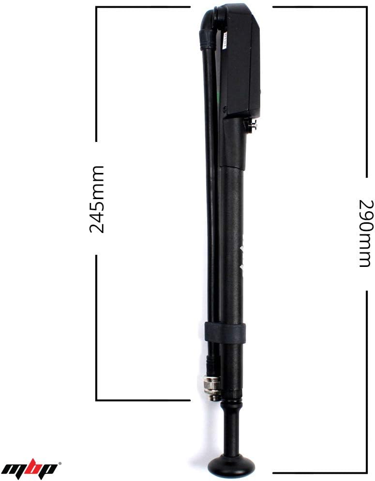 MBP Digital High Pressure Bicycle Shock Pump (300 Psi Max) Front Forks and Rear Shocks