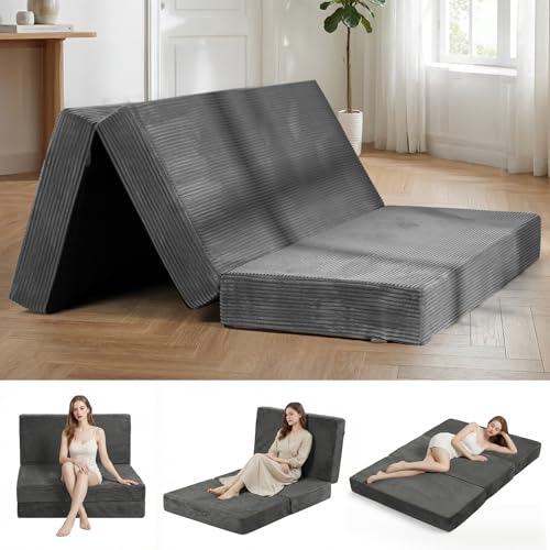 Erament Folding Mattress Queen Size, Trifold Mattress 6 inch...