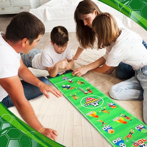 Image of Wembley Striker Board Games Toys for 4+ Year Boy| Flick & Score Kids Activity Engaging Travel Friendly Foldable Mat Indoor Game| Gift Toys for Boys 7-14 Years with 6 Coin Balls