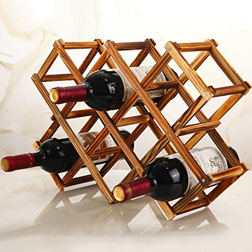 Estante de vino de madera LWX para botellas de diseño creativo 2