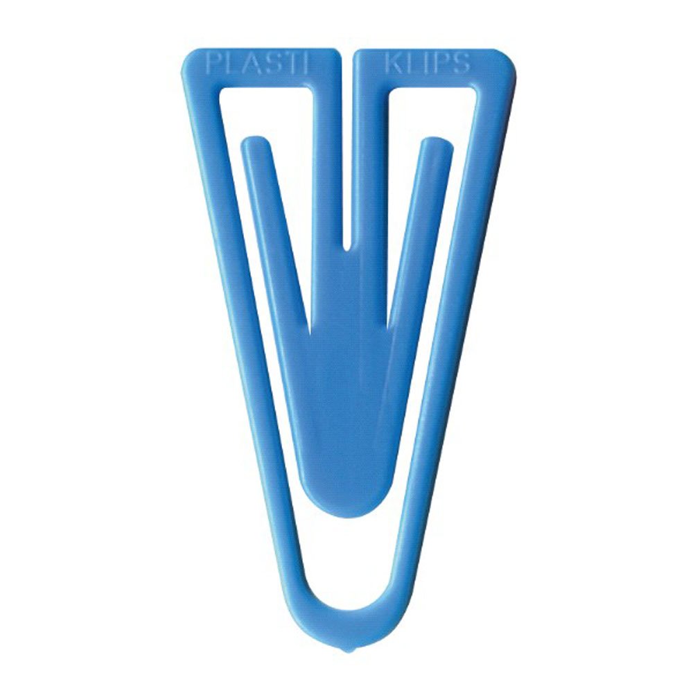 Laurel Büroklammer Plastiklips, PS, 60 mm, Beutel, hellblau, 4001782211284