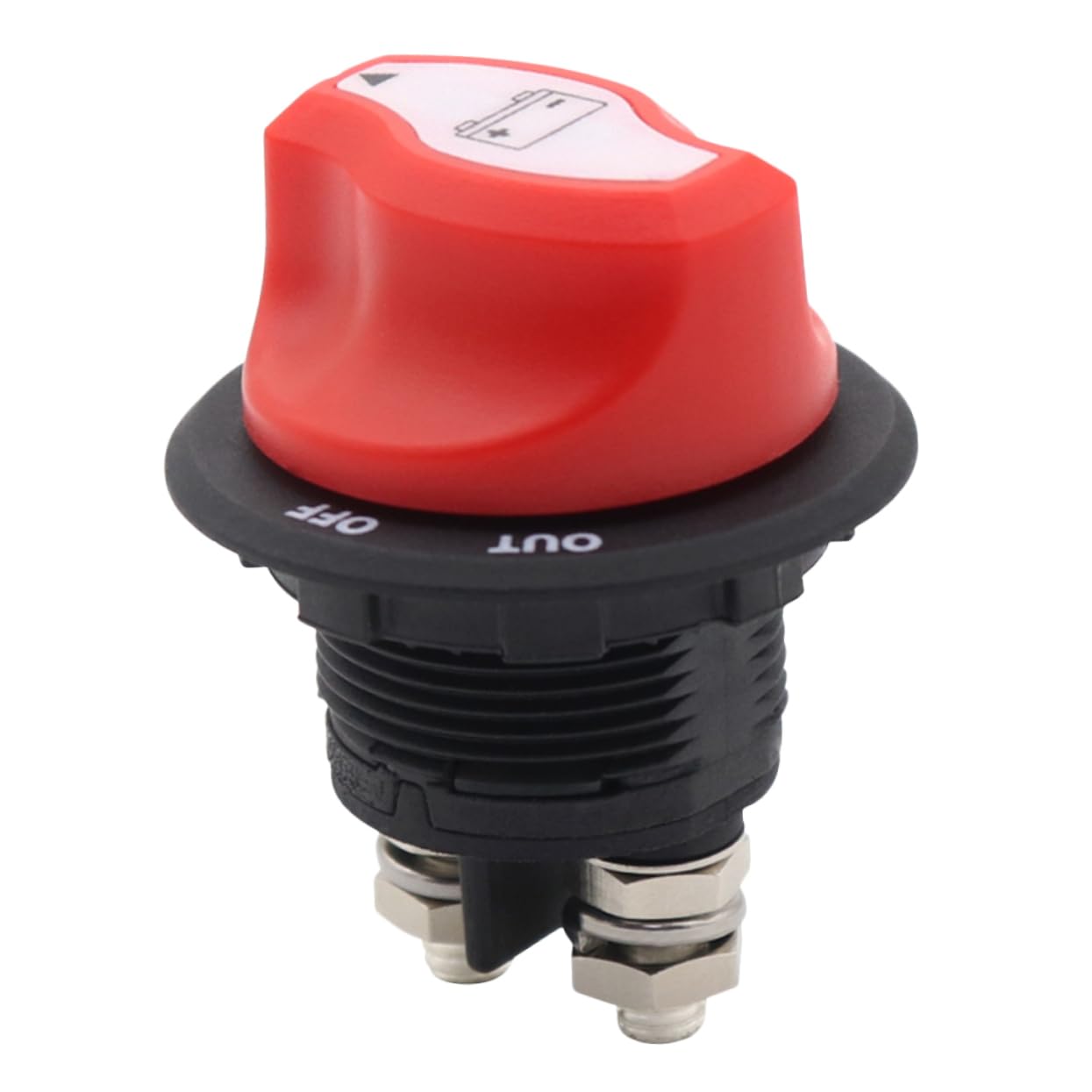 GRIRIW Rv Battery Disconnect Switch Isolator for Automotive Boat Truck and Camper Durable Easy to Install Battery Cut Off