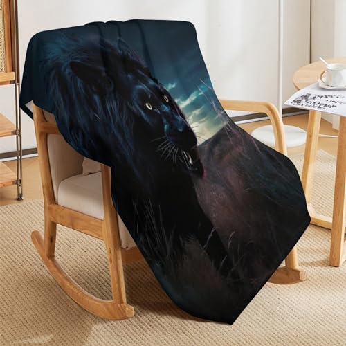 Couverture douce lion et moelleuse pour des nuits sereines - 8