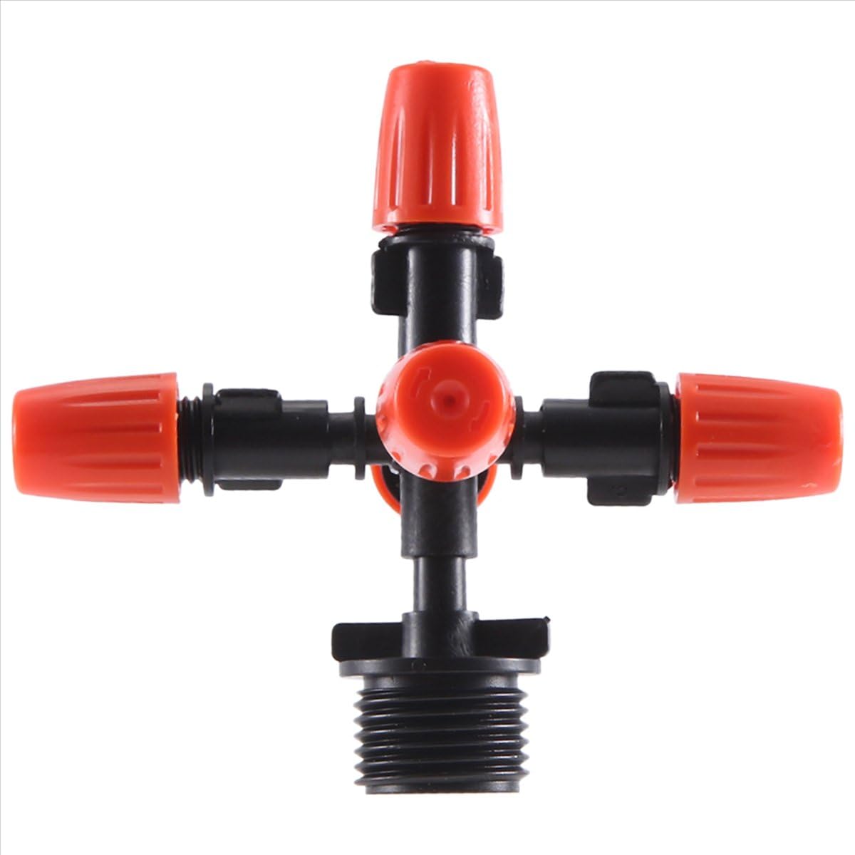 BPQiang Garden Sprinklers Automatic Watering Grass Lawn 360 Degree Circle Rotating Water Sprinkler 5 Nozzles Pipe Hose