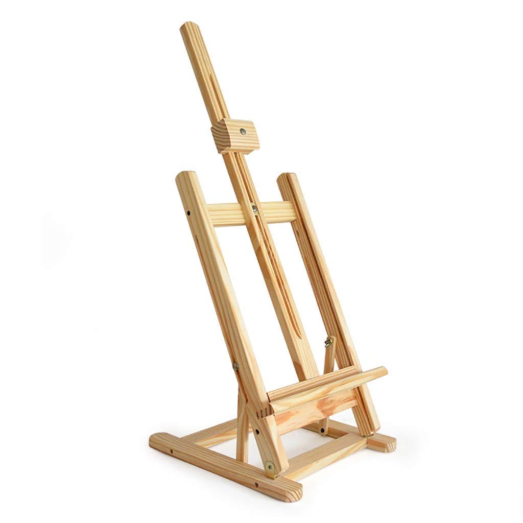 ASerZenith Painting Artist Easel Stand Display Easel Drawing Board Pine Wood Table Easel, Desktop Wooden Oil Easel, Children'S Sket