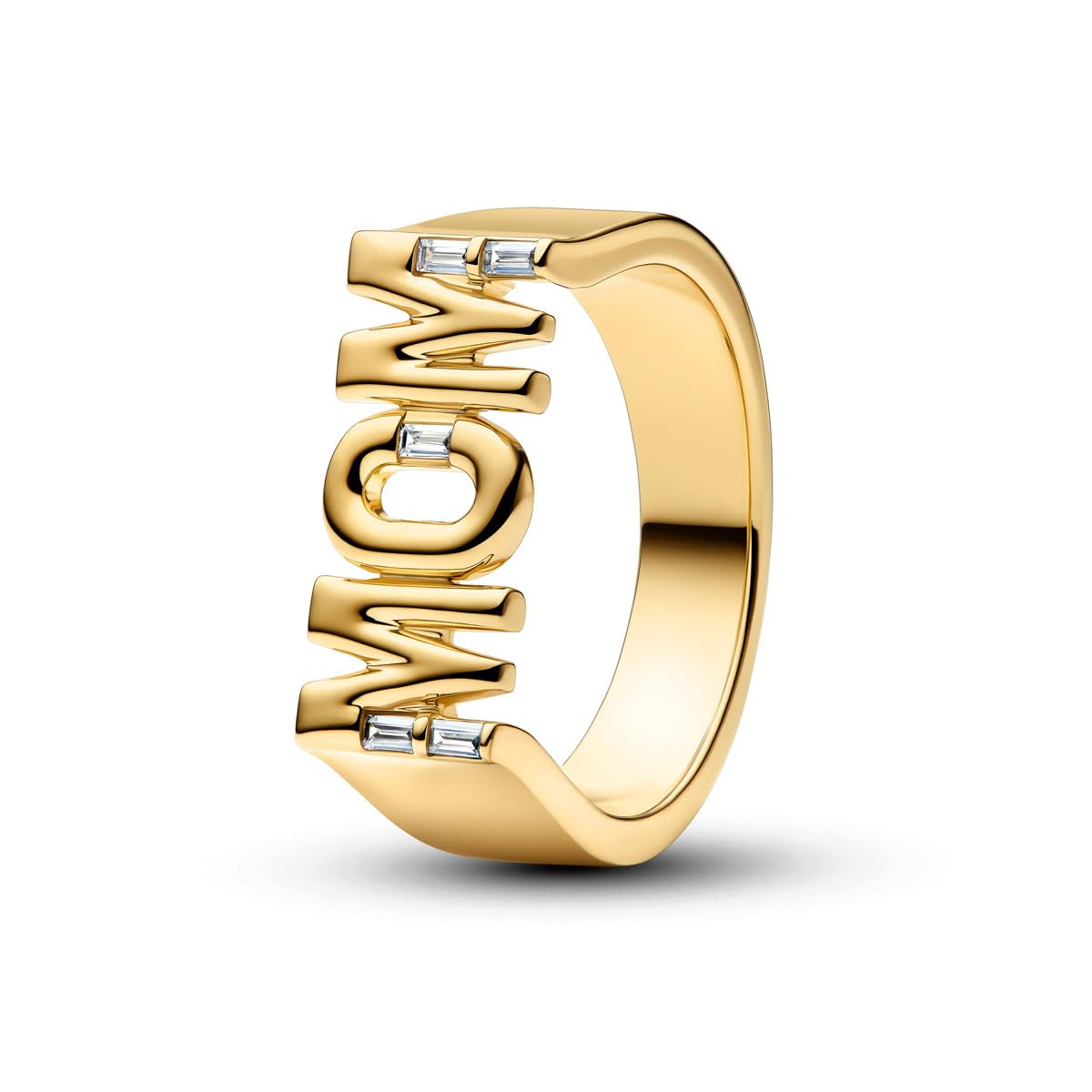 PANDORA Mom 164460C01 Siegelring für Damen, goldfarben