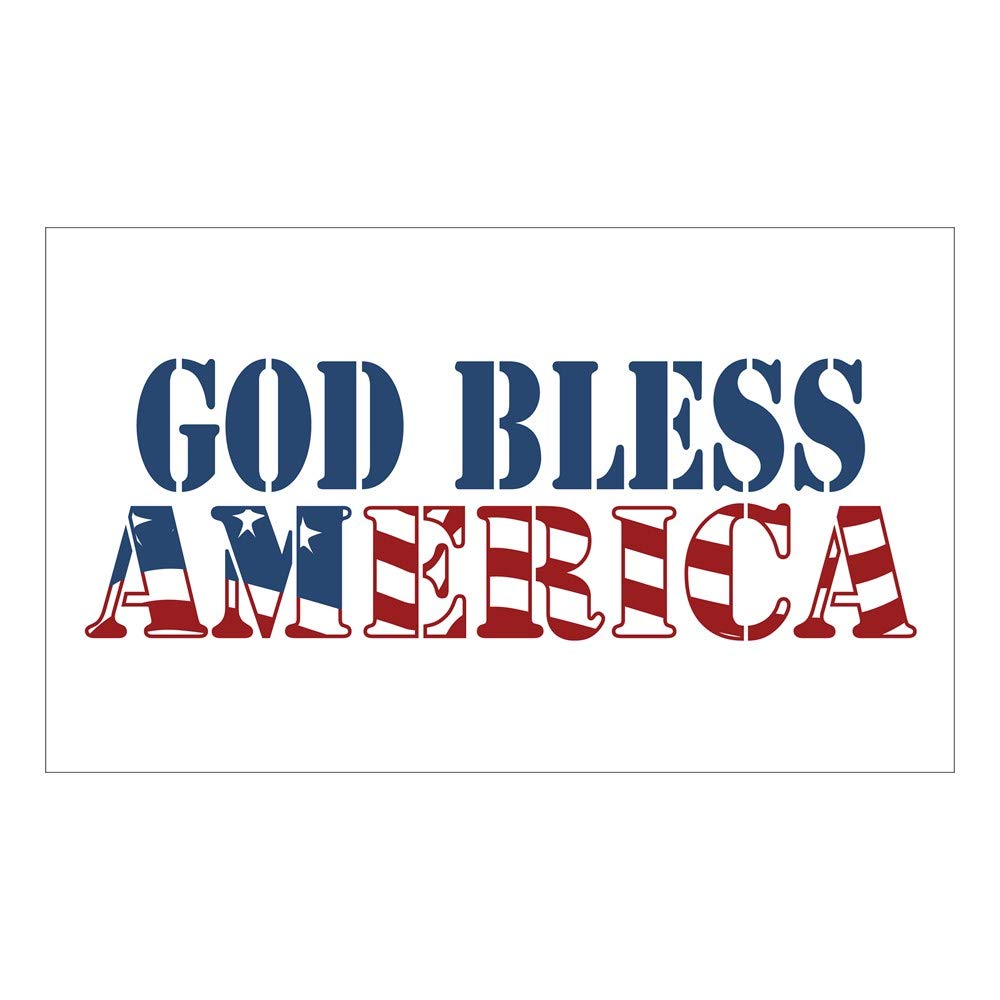CNW Studio God Bless America Decal Vinyl Bumper Sticker 5