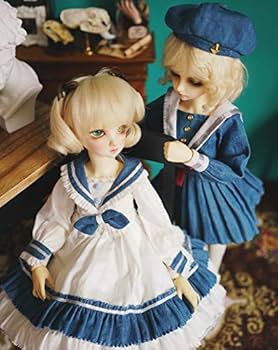 K25 BJD 1/4 ドール 衣装 セーラー服 6点セット ハンドメイド