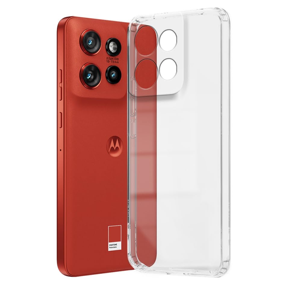 Fashionury Shockproof Crystar Clear Back Cover Case Cover for Motorola Edge 50 Neo 5G | Transparent Back Cover | Raised Bumps for Camera & Screen Protection for Motorola Edge 50 Neo 5G (B0DHLCXSDV) Amazon Price History, Amazon Price Tracker