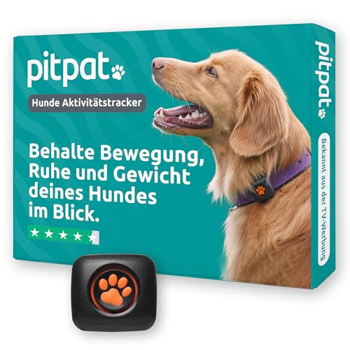 PitPat Aktivitäts & Fitness Tracker für Hunde (ohne GPS) – kein Aufladen oder Abo erforderlich – Geeignet für alle Hunde und Halsbänder – Intelligenter Haustier Aktivitätstracker – 100 % wasserdicht