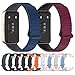 LOKEKE Compatible with Huawei Band 10 Replacement Wrist Strap - Replacement Magnetic buckle Silicone Wrist Watch Band Strap Compatible with Huawei Band 10/9/8(Black)