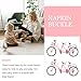 SUPVOX Two-Seater Doll Bike Accessories Miniature Toy Bicycle Model with Pedals for Kids Indoor Outdoor Play and Desktop Decoration