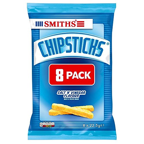 Walkers Smith's Chipsticks - Salt & Vinegar (8x22g) - Pack of 6