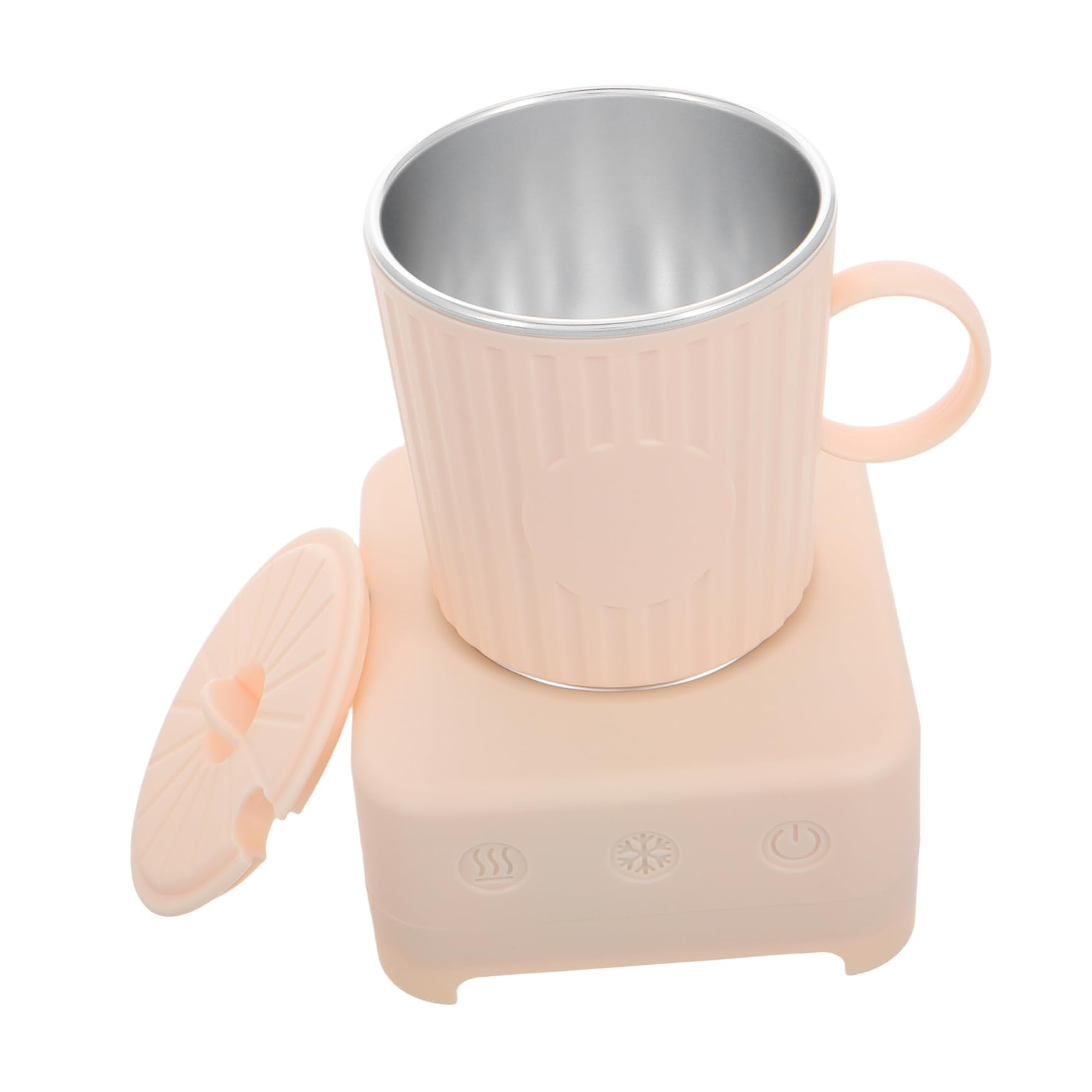 DECHOUS Electric Beverage Chiller Heater Rapid Cooling Cup for Instant Drink Chilling and Heating Portable Cold Beer Mug for Home Office and Car Milk