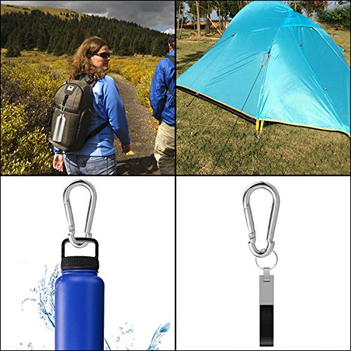 30Pack Spring Snap Hook, 2-3/8Inch Zinc-Galvanized Steel Carabiner Clips, 260Lbs Load Capacity Keychain Quick Links, Quick Carabiner Clips For Dog Leash, Backpack, Hammocks, Camping And Swing #TOP4