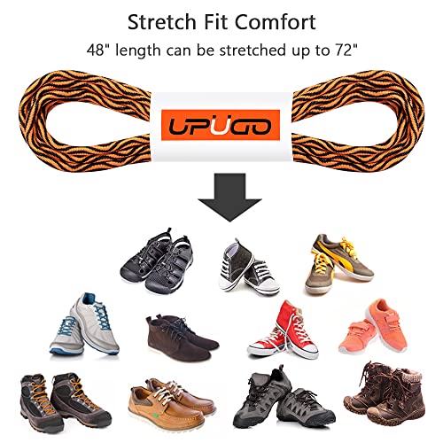Image of UpUGo Elastic Shoe Laces, No Tie Shoe Laces Tieless for Kids, Adults, Elderly, One Size Fit All