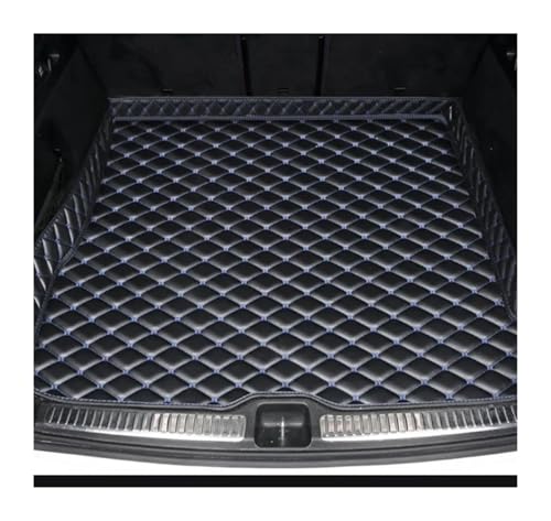 Tapis de coffre pour MINI Countryman R60 2011-2017 en similicuir noir et bleu