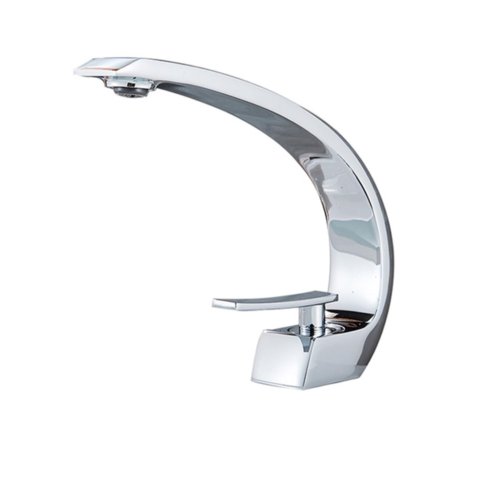 ZYCHSJXA Bathroom Basin countertop Installation Sink hot and Cold Water Mixing Faucet Creative Curved Faucet(ORB)