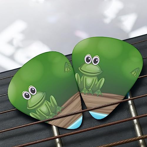 Lot de 12 médiators en forme de grenouilles vertes pour guitare électrique et basse - Les Beatles, Paul McCartney, John Lennon, RIngo Starr, George Harrison Lot de 12 médiators en forme de grenouilles vertes pour guitare électrique et basse – Image 8