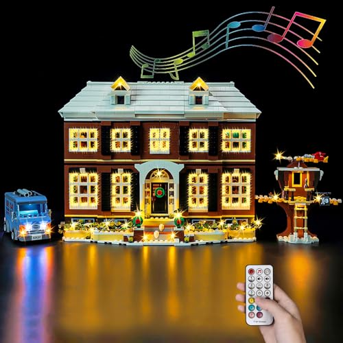 Kyglaring Light & Sound Kit for LEGO 21330 Home Alone House Set Kit Only