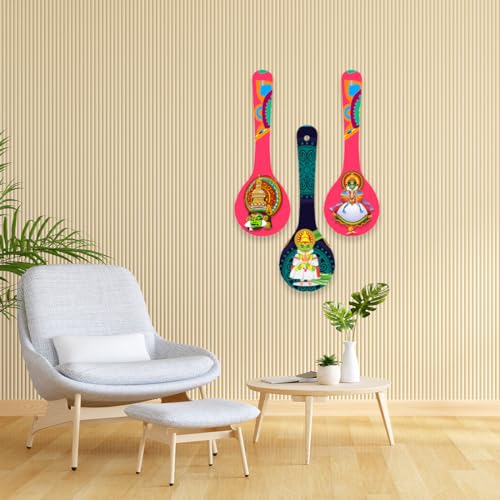 Image of CAPIO ART Welcome Wooden Quote Wall Hanging Decoration Items for Home Decor | Mdf Art for Living Room & Bedroom | Decorative Item for Office & House | Gifts Modern Wood Hanger - Spoon-5