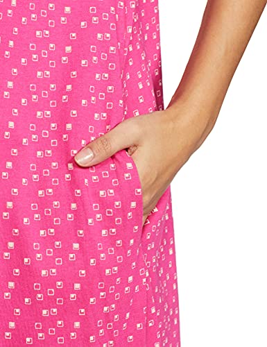 Image of Amazon Brand - Symbol Women Cotton Ankle Length Regular Fit Nighty | Night Dress (Available in Plus Sizes)