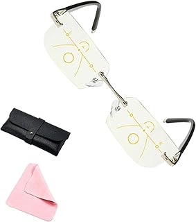 Libiyi Reading Glasses, Libiyi Intelligent Reading Glasses, Adjustable Focus Reading Glasses, Anti Blue Light Intelligent Dual Focus Reading Glasses for Women and Men (250,Silver B)