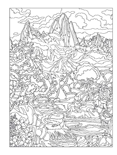 Creative Haven Wanderlust Color by Number (Adult Coloring Books: World & Travel) - Image 11